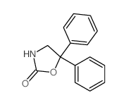 5,5-diphenyl-1,3-oxazolidin-2-one structure