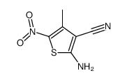 2-amino-4-methyl-5-nitrothiophene-3-carbonitrile结构式