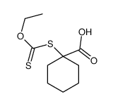 1-ethoxycarbothioylsulfanylcyclohexane-1-carboxylic acid Structure