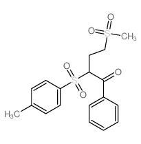 2-(4-methylphenyl)sulfonyl-4-methylsulfonyl-1-phenyl-butan-1-one结构式