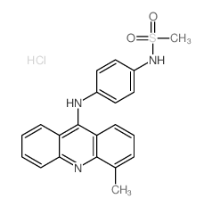 Methanesulfonamide, N-[4-[ (4-methyl-9-acridinyl)amino]phenyl]-, monohydrochloride (9CI) (MF1) picture