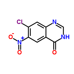 7-Chloro-6-nitro-4(1H)-quinazolinone Structure