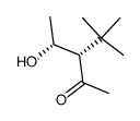 (S)-3-((R)-1-hydroxyethyl)-4,4-dimethylpentan-2-one结构式
