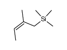 (Z)-trimethyl-(2methyl-2-buten-1-yl)silane Structure