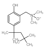 2-((hydroxy(dimethyl)-5-azanyl)methyl)-4-(1,1,3,3-tetramethylbutyl)phenol Structure