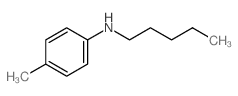 Benzenamine,4-methyl-N-pentyl-结构式
