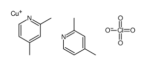 copper(1+),2,4-dimethylpyridine,perchlorate Structure