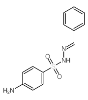 Benzenesulfonic acid,4-amino-, 2-(phenylmethylene)hydrazide structure