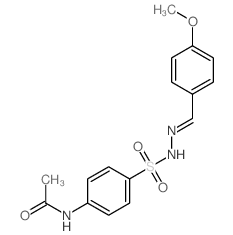 N-(4-((2-(4-Methoxybenzylidene)hydrazino)sulfonyl)phenyl)acetamide Structure