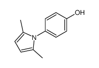 2,5-dimethyl-1-(4-hydroxy-phenyl)-pyrrole结构式