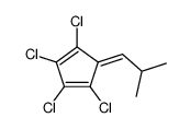 1,2,3,4-tetrachloro-5-(2-methylpropylidene)cyclopenta-1,3-diene结构式