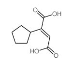 (E)-2-cyclopentylbut-2-enedioic acid structure