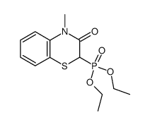 (4-methyl-3-oxo-3,4-dihydro-2H-benzo[1,4]thiazin-2-yl)-phosphonic acid diethyl ester Structure