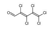 2,3,4,5,5-pentachloro-penta-2,4-dienal Structure