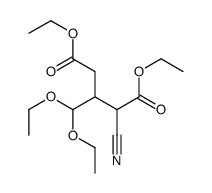 diethyl 2-cyano-3-(diethoxymethyl)pentanedioate结构式