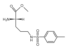 N5-(toluene-4-sulfonyl)-L-ornithine methyl ester Structure