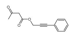 3-oxobutyric acid 3-phenylprop-2-ynyl ester Structure