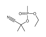 2-[ethoxy(methyl)phosphoryl]oxy-2-methylpropanenitrile结构式