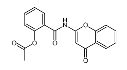 [2-[(4-oxochromen-2-yl)carbamoyl]phenyl] acetate Structure