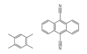 anthracene-9,10-dicarbonitrile compound with 1,2,4,5-tetramethylbenzene (1:1) Structure