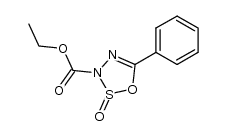2-oxo-5-phenyl-2λ4-[1,2,3,4]oxathiadiazole-3-carboxylic acid ethyl ester结构式