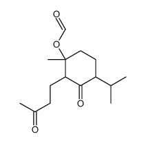 [1-methyl-3-oxo-2-(3-oxobutyl)-4-propan-2-ylcyclohexyl] formate Structure