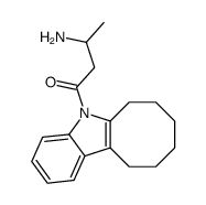 3-amino-1-(6,7,8,9,10,11-hexahydrocycloocta[b]indol-5-yl)butan-1-one结构式