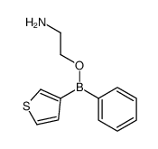 2-[phenyl(thiophen-3-yl)boranyl]oxyethanamine结构式