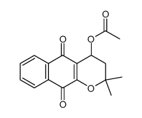 4-acetoxy-2,2-dimethyl-3,4-dihydro-2H-benzo[g]chromene-5,10-dione Structure