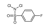 N,N-dichloro-4-fluorobenzenesulfonamide结构式