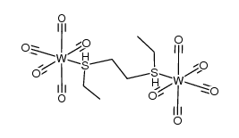 [(W(CO)5)2(3,6-dithiaoctane)]结构式