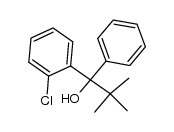 1-(2-Chlorphenyl)-1-phenyl-2,2-dimethylpropanol-1结构式