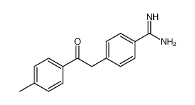 4-[2-(4-methylphenyl)-2-oxoethyl]benzenecarboximidamide结构式