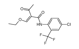 N-(4-Chloro-2-trifluoromethyl-phenyl)-2-[1-ethoxy-meth-(Z)-ylidene]-3-oxo-butyramide Structure