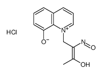 3-hydroxyimino-4-(8-hydroxyquinolin-1-ium-1-yl)butan-2-one,chloride结构式