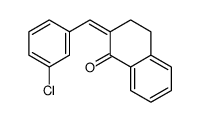 2-[(3-chlorophenyl)methylidene]-3,4-dihydronaphthalen-1-one结构式