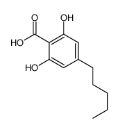 2,6-dihydroxy-4-pentylbenzoic acid结构式
