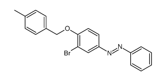 [3-bromo-4-[(4-methylphenyl)methoxy]phenyl]-phenyldiazene Structure