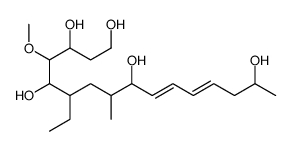 6-ethyl-4-methoxy-8-methylhexadeca-10,12-diene-1,3,5,9,15-pentol Structure