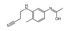 N-[3-(2-cyanoethylamino)-4-methylphenyl]acetamide结构式