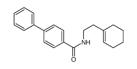 N-[2-(cyclohexen-1-yl)ethyl]-4-phenylbenzamide Structure