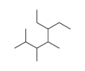 5-ethyl-2,3,4-trimethylheptane结构式