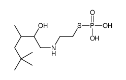 2-[(2-hydroxy-3,5,5-trimethylhexyl)amino]ethylsulfanylphosphonic acid Structure
