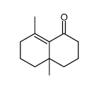 4a,8-dimethyl-2,3,4,5,6,7-hexahydronaphthalen-1-one结构式