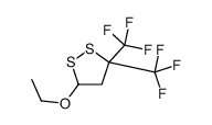 5-ethoxy-3,3-bis(trifluoromethyl)dithiolane Structure