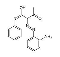 2-[(2-aminophenyl)diazenyl]-3-oxo-N-phenylbutanamide结构式