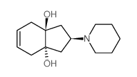 (3aS,7aS)-2-(1-piperidyl)-2,3,4,7-tetrahydro-1H-indene-3a,7a-diol结构式