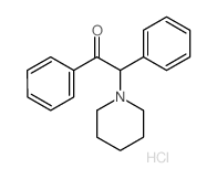 Ketone, phenyl .alpha.-piperidinobenzyl, hydrochloride Structure