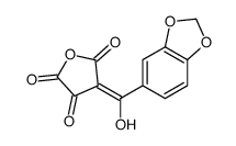 4-[1,3-benzodioxol-5-yl(hydroxy)methylidene]oxolane-2,3,5-trione Structure