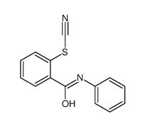 [2-(phenylcarbamoyl)phenyl] thiocyanate结构式